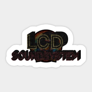 LCD Soundsystem #4 designn Sticker